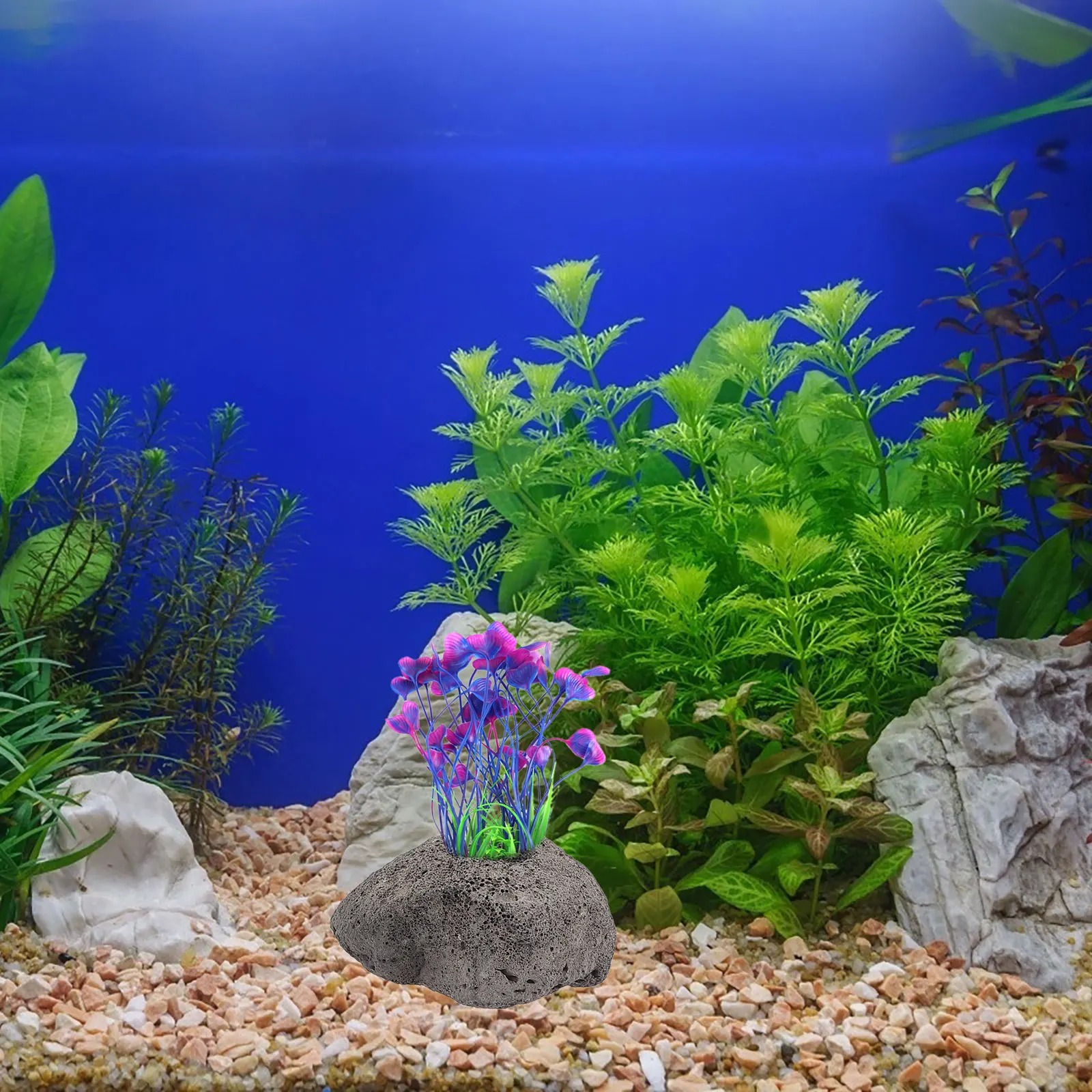 

10 Pcs Volcanic Rock Decoration Ornament Aquarium Ornaments Fish Tank Landscaping Stone Decorations Stones Landscape