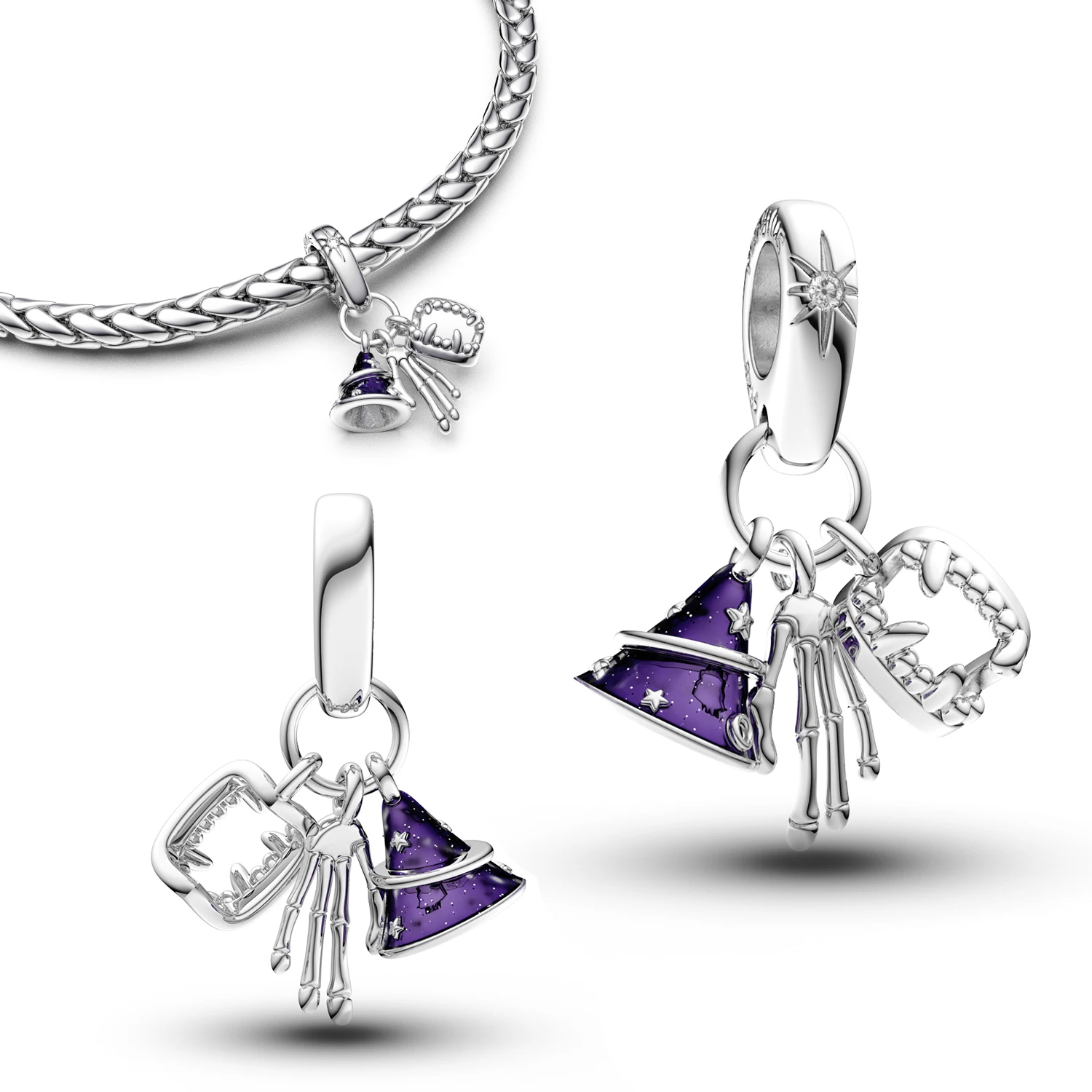 

Silver 925 Bracelet Pendants Gift Fashion Jewelry Women's Hand Bracelets Charms All for 1 Real Pendant Earrings Sterling Silver