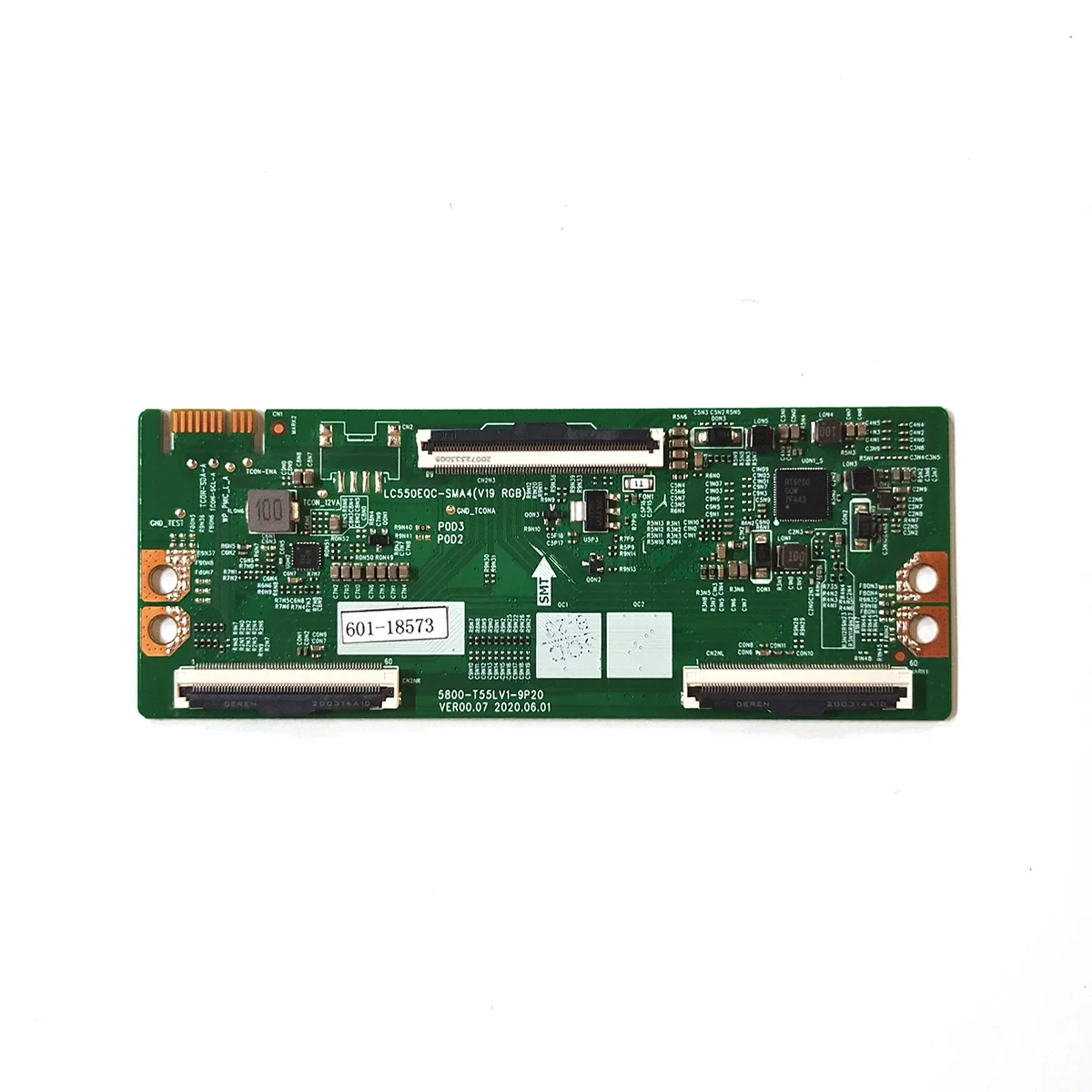 Placa lógica original, 5800-T55LV1-9P20 VER00.07, LC550EQC-SMA4, Kit de reparação Skyworth 55UC6200, COOCAA 55S6G, METZ 55MUC7000Z