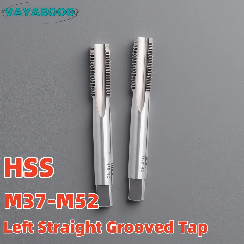 

1PCS HSS Metric /Fine Left hand Straight Grooved Flute Tap M37M38M39M40M42M44M45M48M50M52 LH Screw Threading Tap