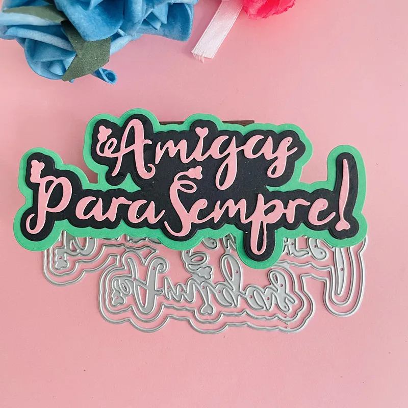 Troqueles de decoración para amigos portugueses, troqueles de corte de Metal para álbum de recortes, tarjetas de papel, artesanía en relieve, artesanía hecha a mano, nuevo
