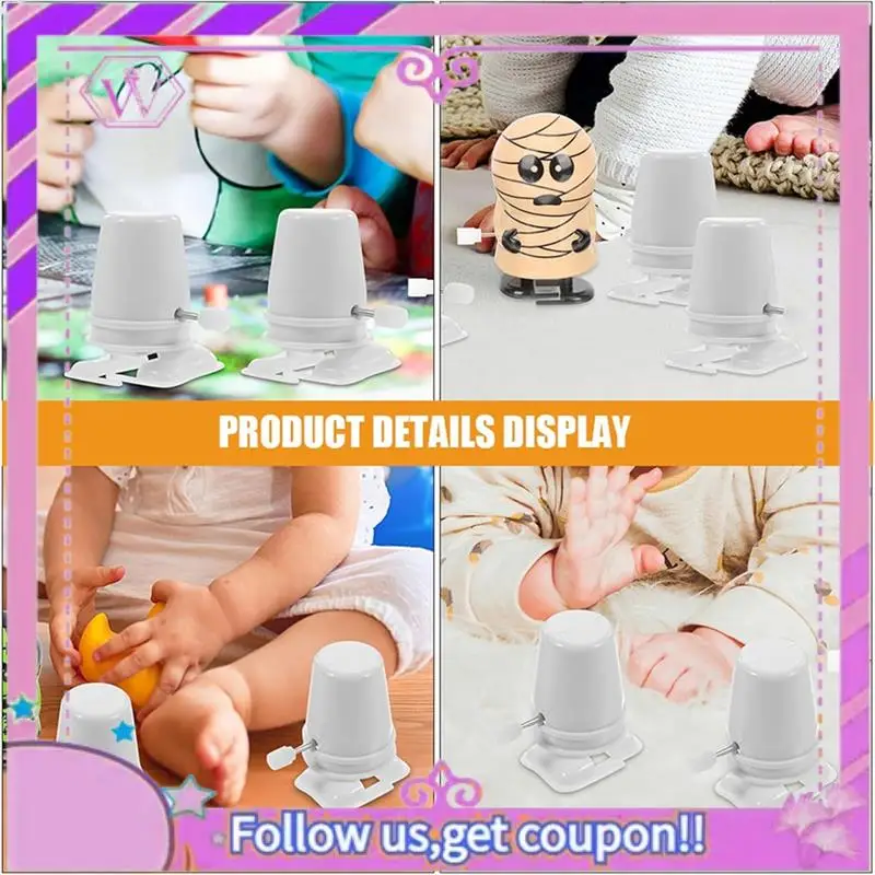 

Upgraded 15Pcs Wind Up Toy Base Mechanism Wind Up Robot Toy Clockwork Legged Robot Movement Mechanism Toys DIY Crafts Toy