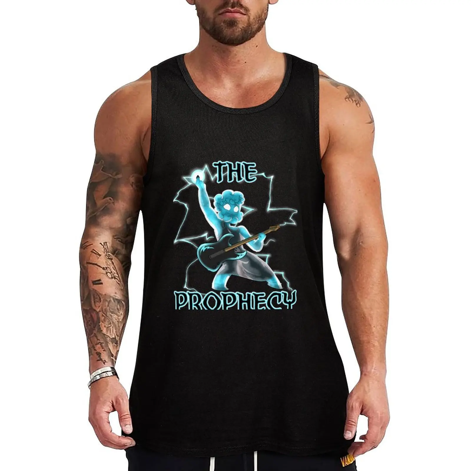 

Zeus Rocks Out Tank Top sleeveless man shirts gym clothes man fitness