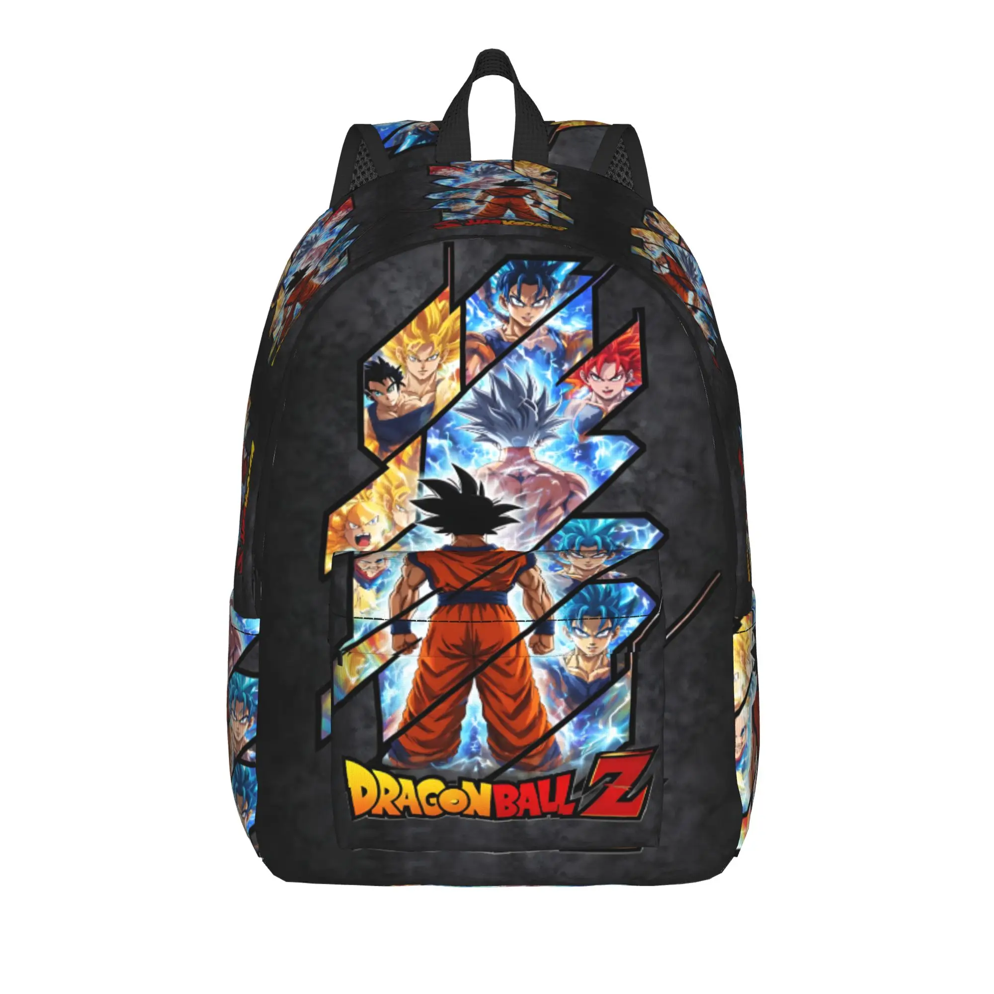 Mochila Fashion Dragon Ball Z Goku, Mochilas Leves para Escola, Mochila Resistente com Alças