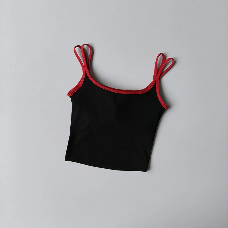 Sportweste All-in-One Stoßfeste Laufunterwäsche Farblich Abgestimmte Schöne Rücken-BHs Ärmellose Yoga-Kleidung Pilates-Trägerkleidung – Detail 10