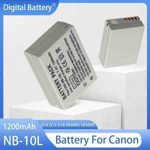 Wiederaufladbare Batterien für Canon, Kamera-Lithium-Batterie-Block, NB-10L, 1200mah, G1X, G15, G16, SX40HS, SX50HS, SX60HS, SX40, NB10L 8 Hauptverkauf Batterie NB 10L - №6