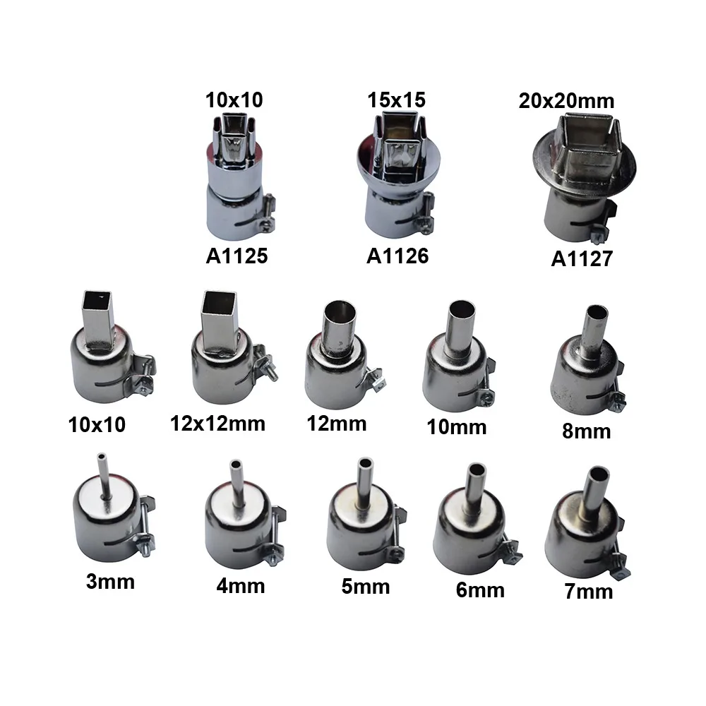 Acessórios de substituição para Hot Air Gun, reduzir o bico de vento, 850 série, 22mm, Airgun tocha, 858, 858A, 858D +, 8586