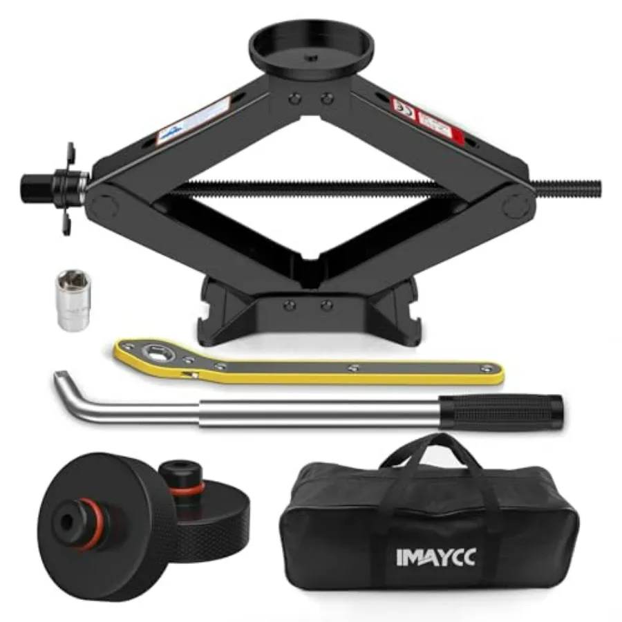 

3 Ton Car Jack for Tesla Model Y Model 3 4.1-18.3 Lifting Scissor Jack with Lug Wrench Tesla Tire Change Kit for Model Y/3/S/X