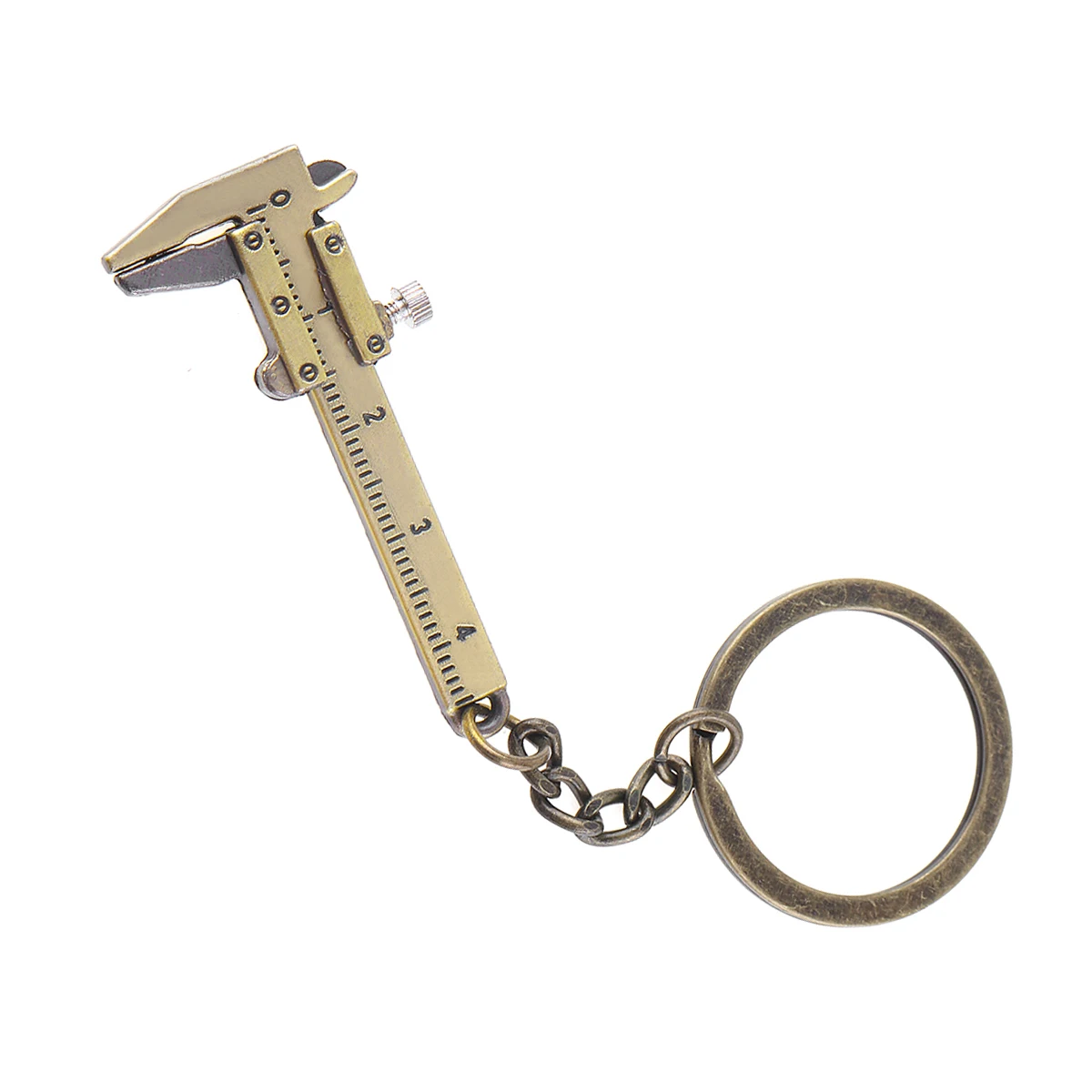 0-40mm Portable Mini Zinc Alloy Vernier Caliper with Chain Keychain and 1mm Accuracy for Measurement