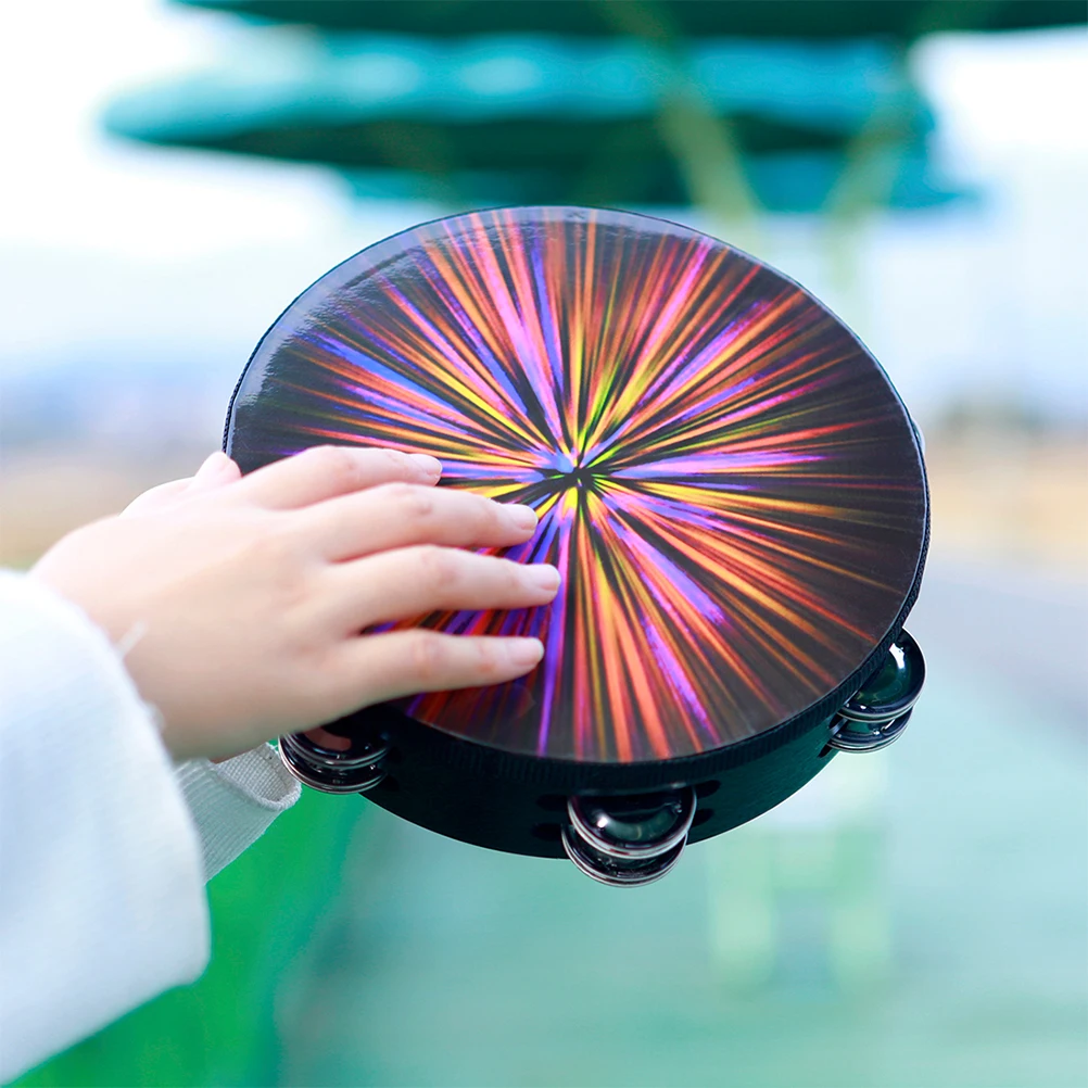

H Bell Drum Toy Instrument Musical H held Jingle Bells Kids Toys Safe Material Parent Child Interaction Double Row