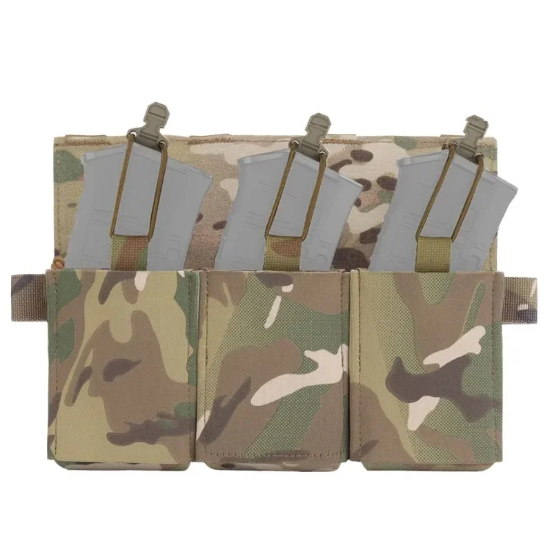 

Triple Magazine Pouch 556 762 MAG Holder Hook And Panel Equipments Tool Bag Fit JPC 2.0 AVS SPC Plate Carrier Hunting Vest