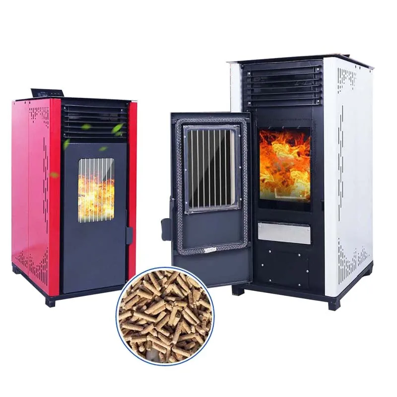 

Home Indoor Commercial Heating Furnace Automatic Blanking Fireplace Hot Air Stove Biomass Burning Particle Heater