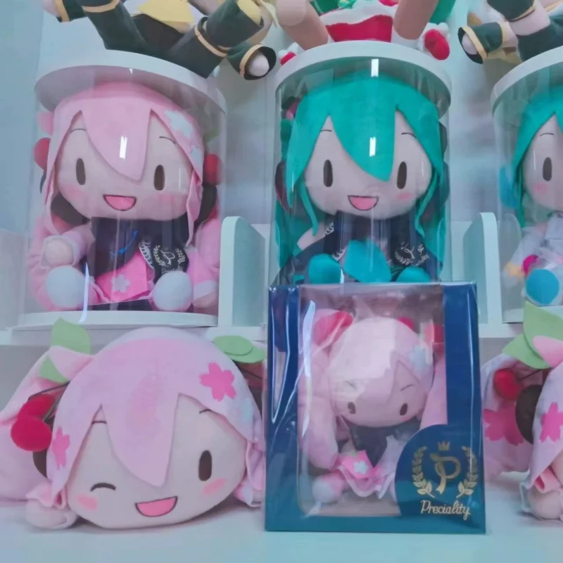 Heiße Sega Hatsune Miku Snow Fufu Superpuppe für Freundin Tag Tour Future Magic Future Kirschblüte Fallendes Geburtstags-Weihnachtsgeschenk