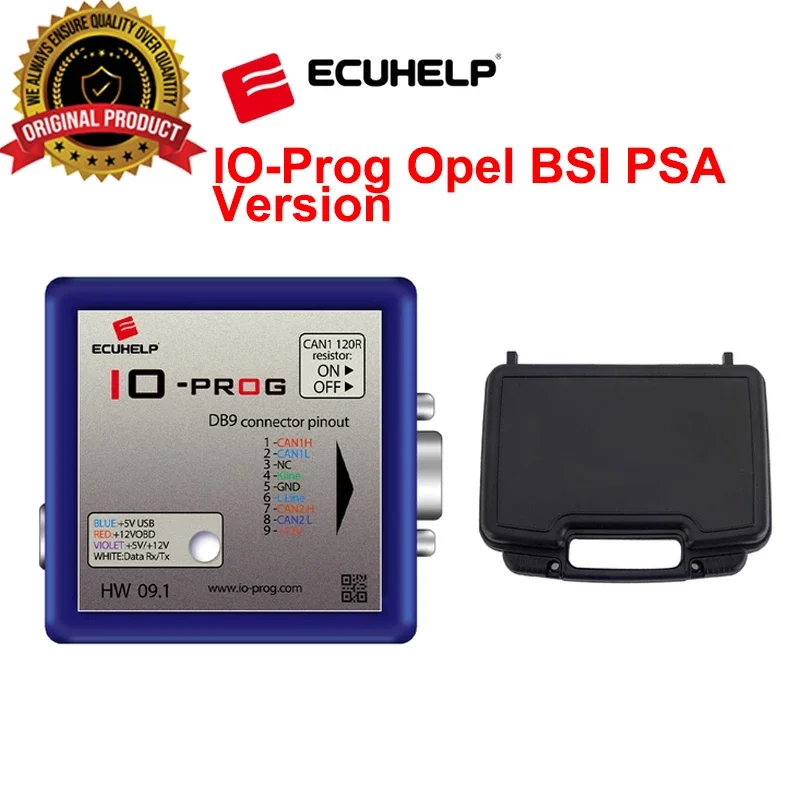 ECUHELP I/O Prog IO-Prog For Opel for GM BSI PSA Version ECU BCM TCM EPS K-line and CAN compatibility via BD9 connection and OBD