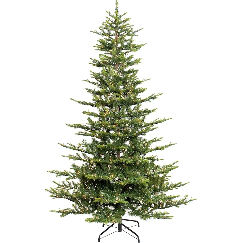 

7.5 Foot Pre-Lit Aspen Fir Artificial Christmas Tree with 700 UL Listed Clear Lights Green