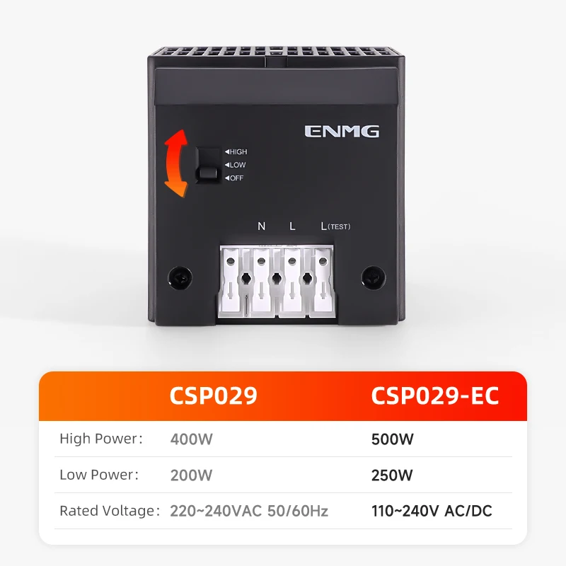 

ENMG Industrial heater CSP029 cabinet dehumidification and anti-condensation 200W/400W distribution box constant temperature 110