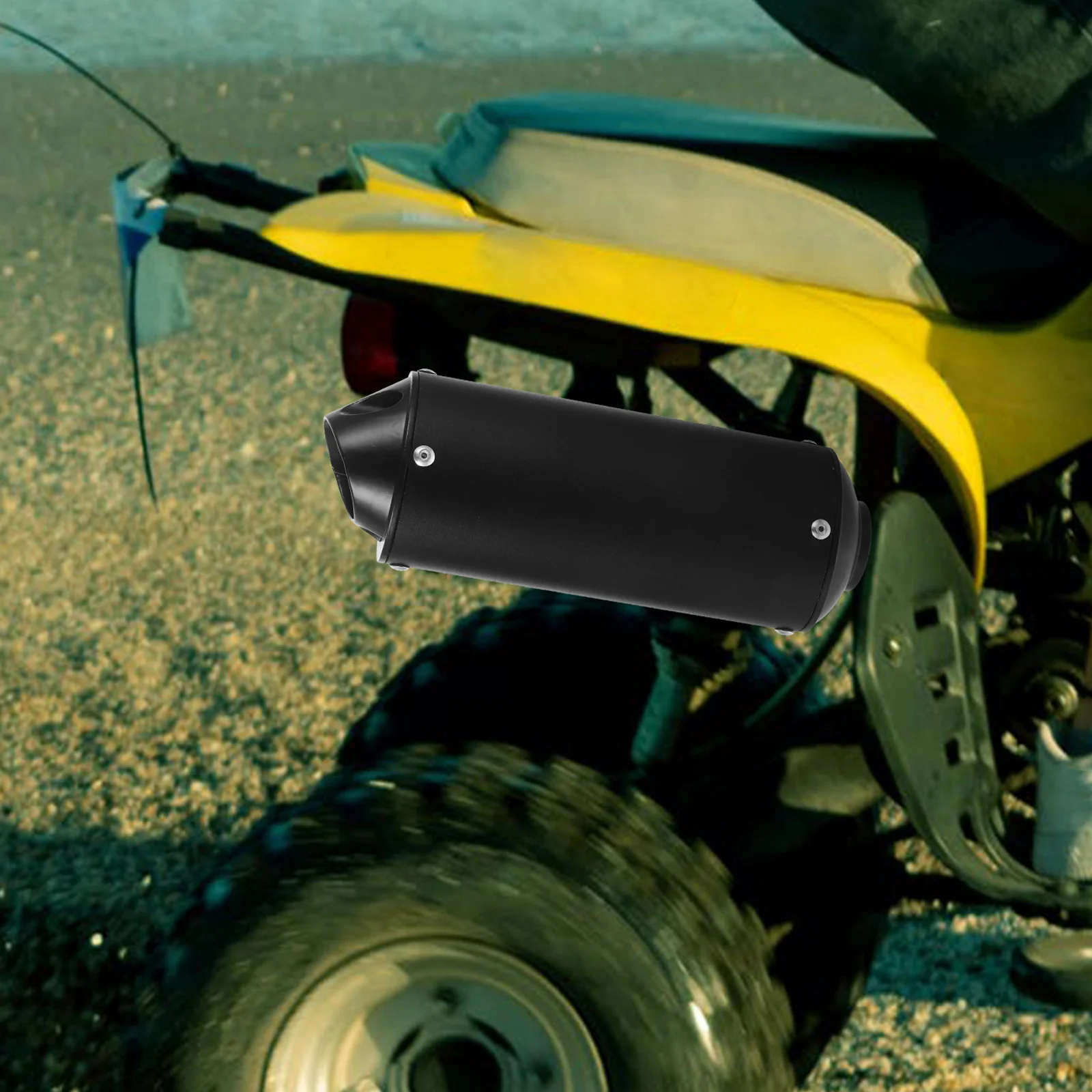 

28Mm Motorcycle Tip Universal Exhaust Muffler Replacement Solid Aluminum Alloy Shock Absorption Tail Pipe for Off-Road Atv