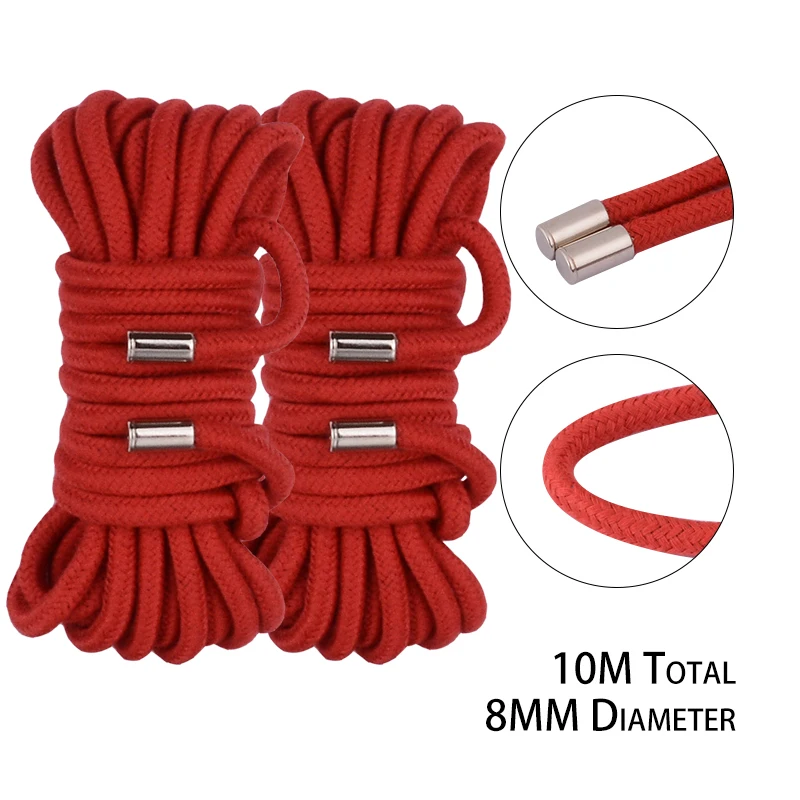 10M 8MM Thicken Shibari Art Rope Bondage Slave Restraint Sex Toys For Couples Hogtie Fetish Harness Adult Games Wholesales Price