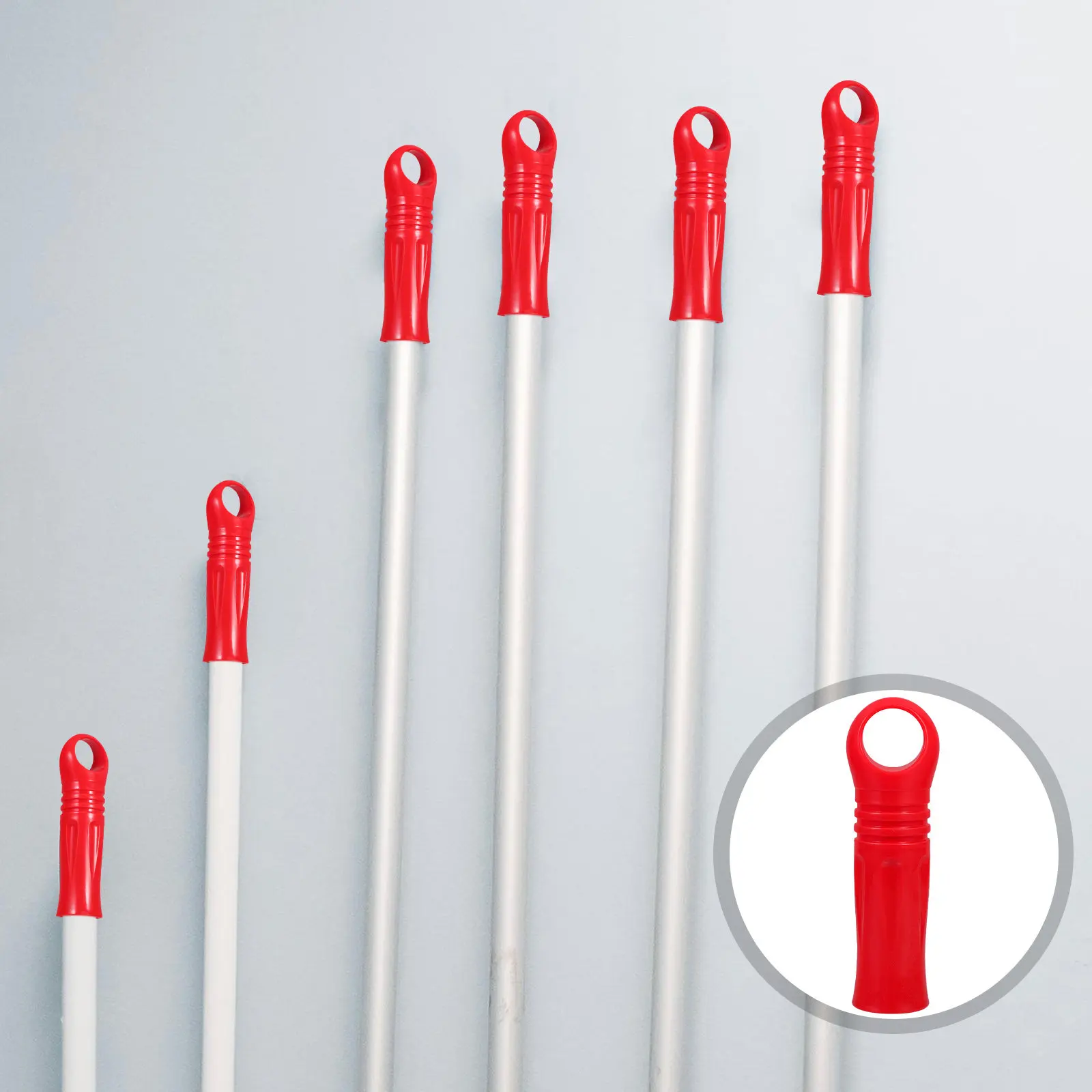 

4 шт. сменных насадок для ручки швабры, захваты для совка, заглушки для уборки пола, прочные пластиковые, надежная конструкция, практичные