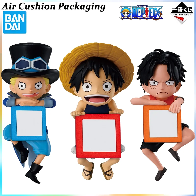 

Bandai Genuine Ichiban Kuji Series Prize E One Piece Dramatic Recollection Glimpse of Friends Monkey D. Luffy Ace Sabo Model Toy