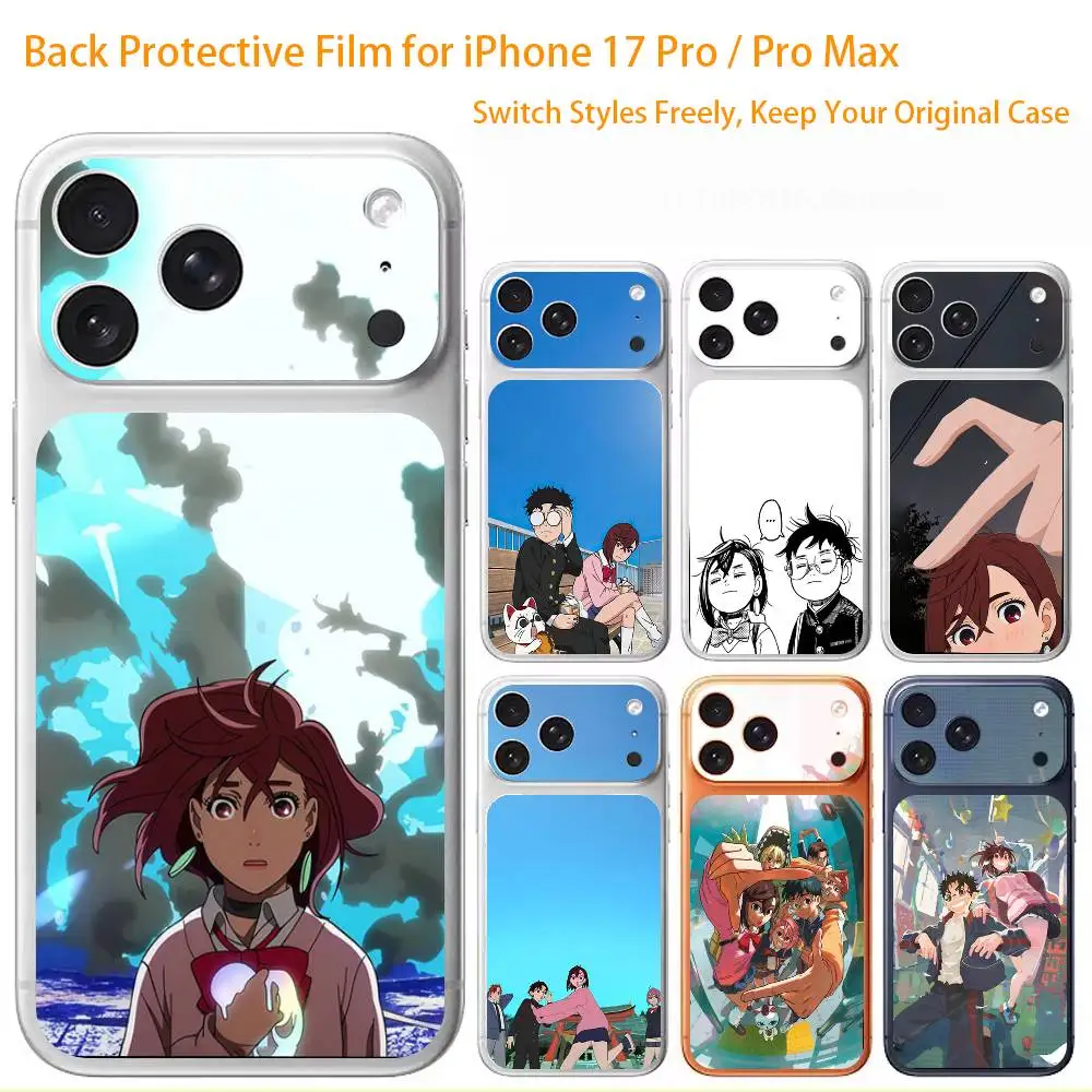 

D-Dandadan Anime Premium Skin Wrap for iPhone 17 Pro/Max, Back Frame Camera Protective Decal (Not Case)