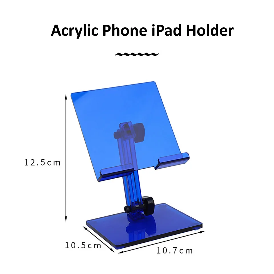 HKNZ Portable Acrylic Adjustable Holder For Pad Mobile Phone Tablet PC Notebook Books Transparent Stand Holder Accessories