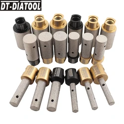 DIATOOL 1pc/2pcs Diamond Finger Milling Bits M14 Thread Grinding for Tile Ceramic Porcelain Marble Dia 10/20/25/30/35mm