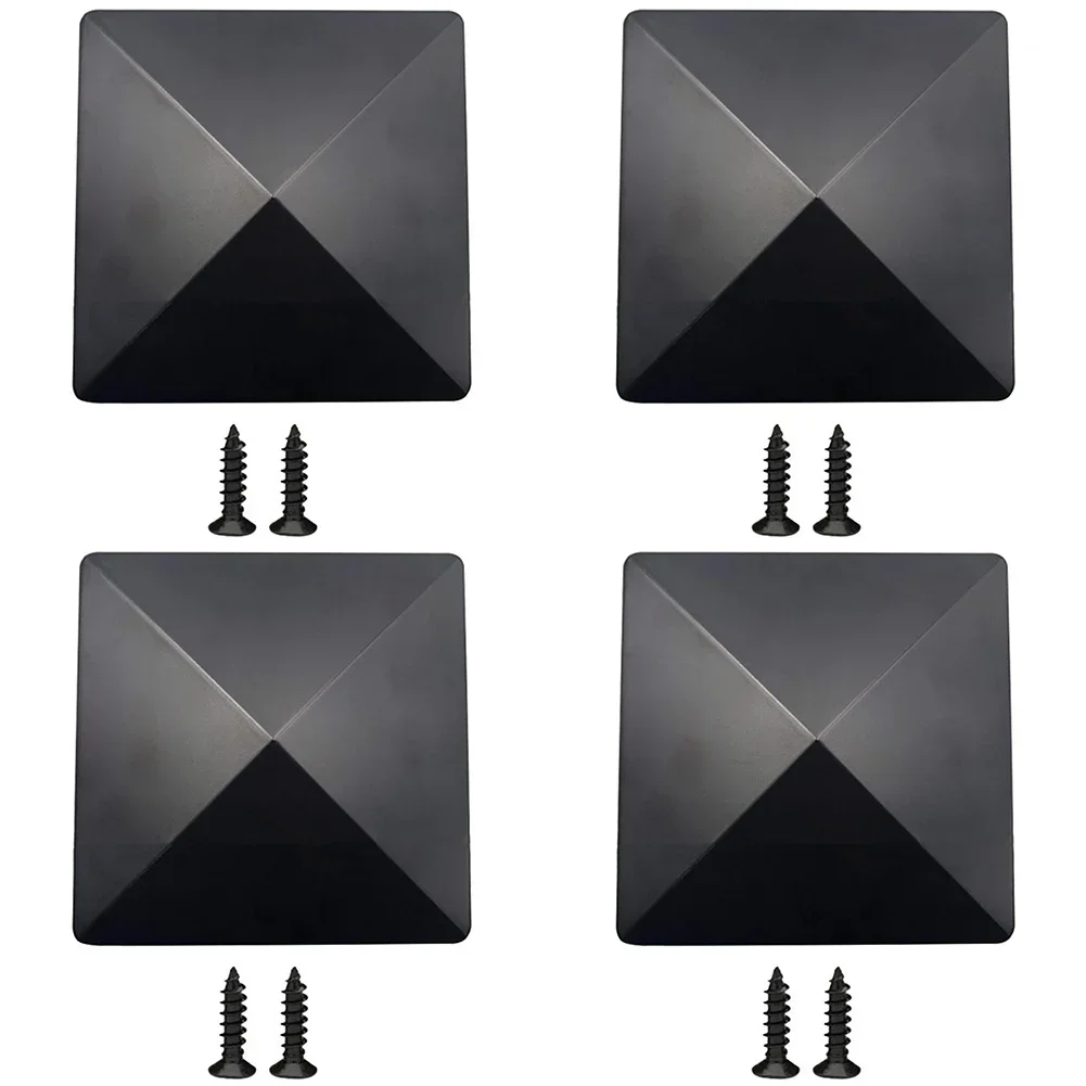 4x4 Post Cap Black Plastic Pyramid Cap Home Improvement Extends The Life Of Your Posts Fade Resistance Material