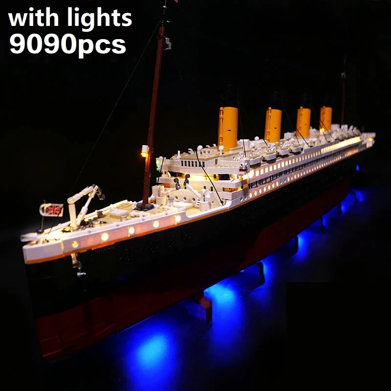 NEW 9090pcs Titani Compatible 10294 Titanic Large Cruise Boat Ship Steamship Bricks Building Blocks Children Toys Gifts 99023 - Image 6
