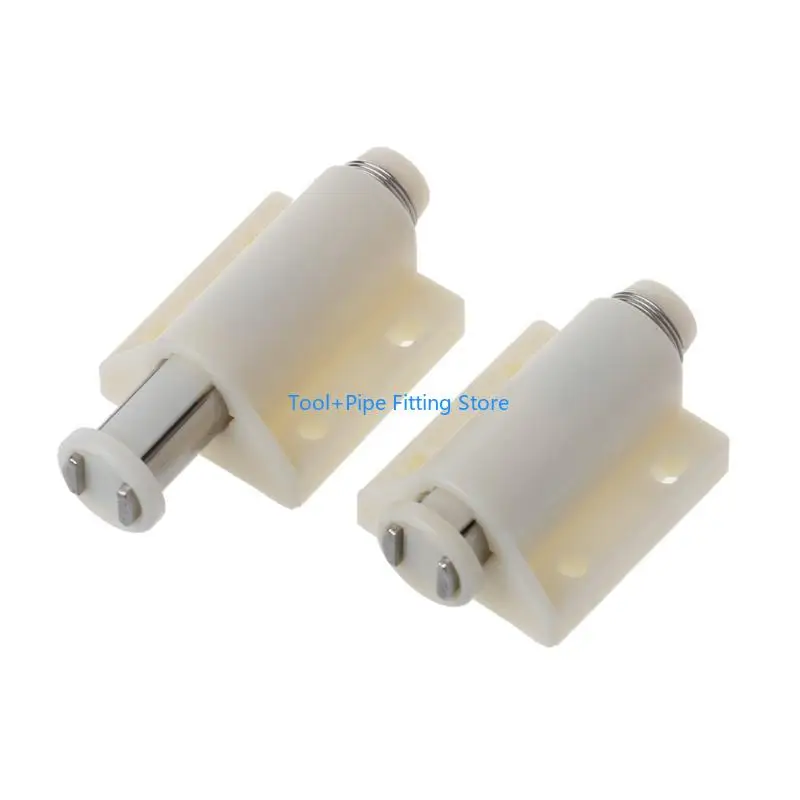F92B 2 Pcs Invisible Door Lock Push for Latch with Mute Automatic Pop-up