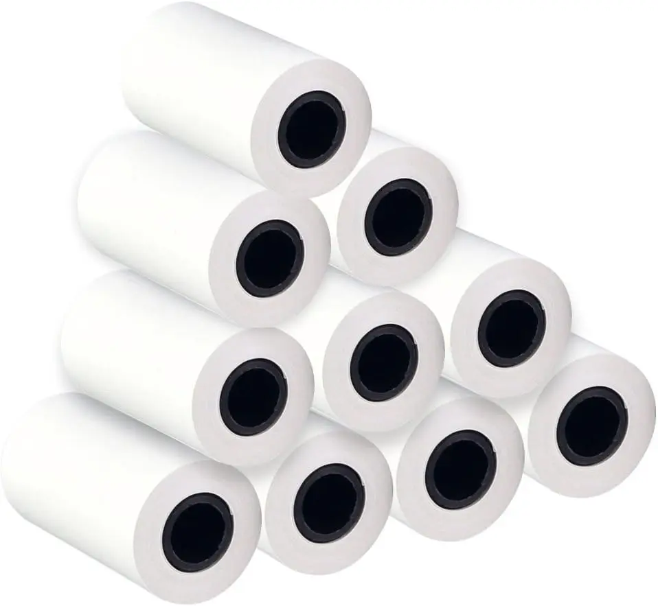 

10 Premium Thermal Paper Rolls, 58x30mm, High-Contrast for Mini Printers, POS & Restaurants