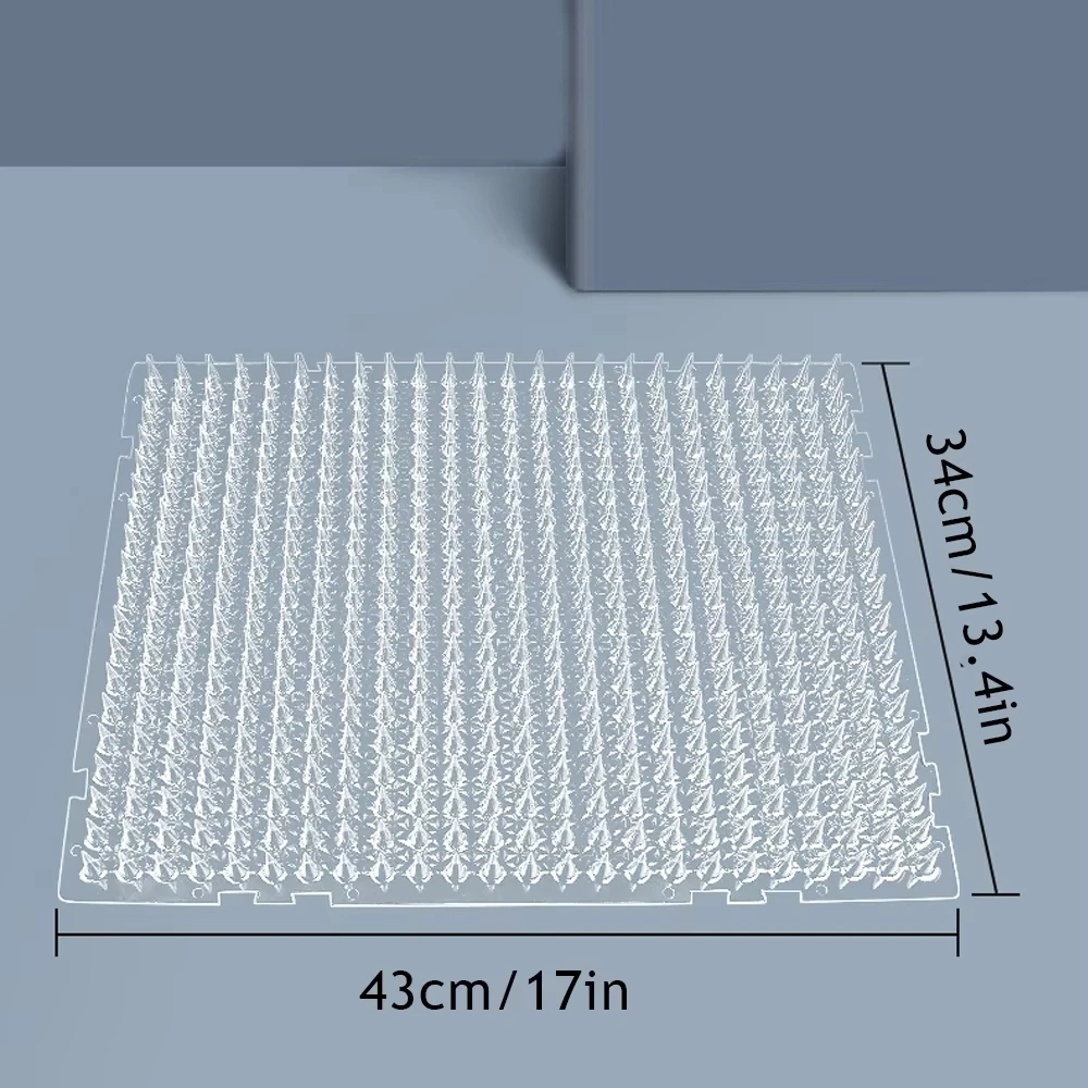 With Prickle Strips Spikes Straps Keep Cat Dog Away Digging Climbing Pet Supply  Pad Anti-Cat Dog Mat Protect Plant