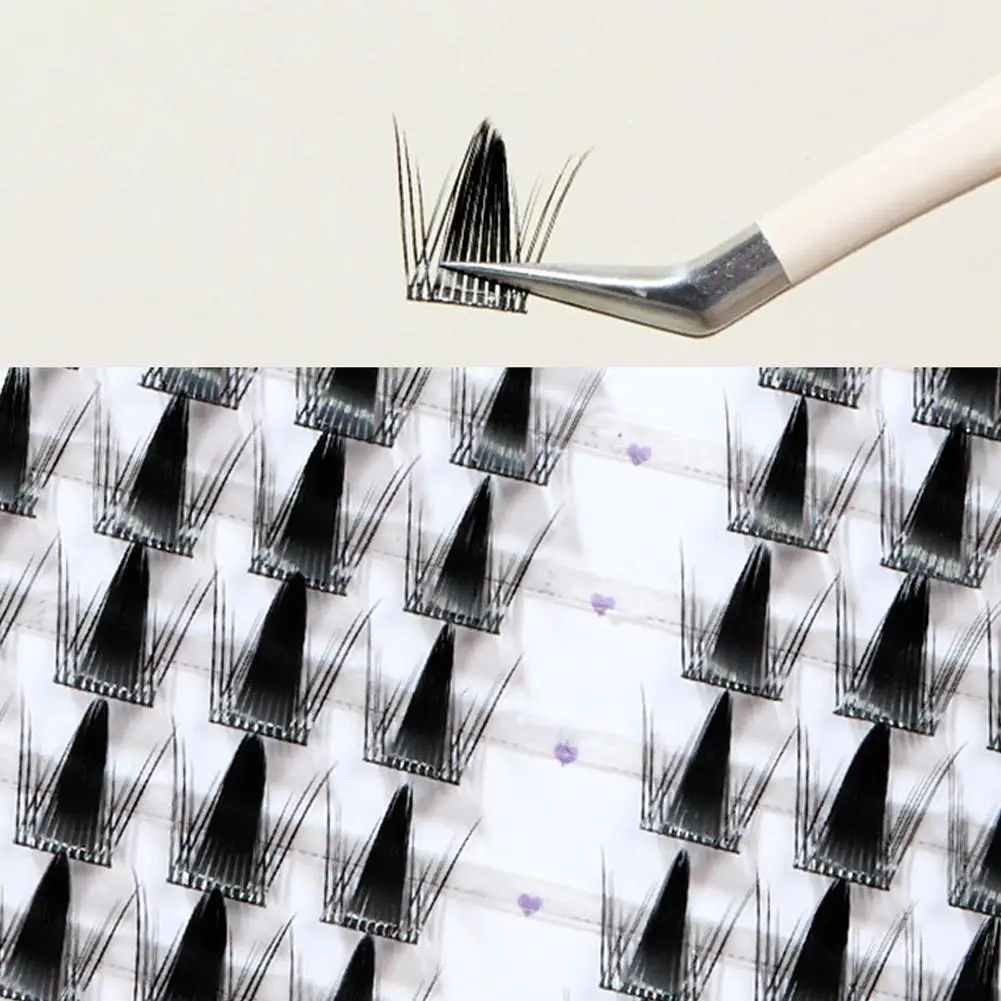 Naturalne, realistyczne, gęste, pojedyncze kępki sztucznych rzęs, duża ilość, naturalne rzęsy w stylu manga, przedłużanie rzęs, narzędzie do makijażu.