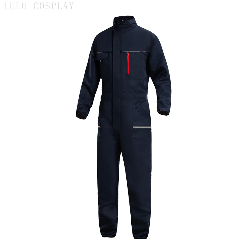 Unisex Mechanical Working Stands Up Collar Jumpsuits Warehouse Porter Working Coveralls Welding Suit Car Repair Workshop Uniform view 4