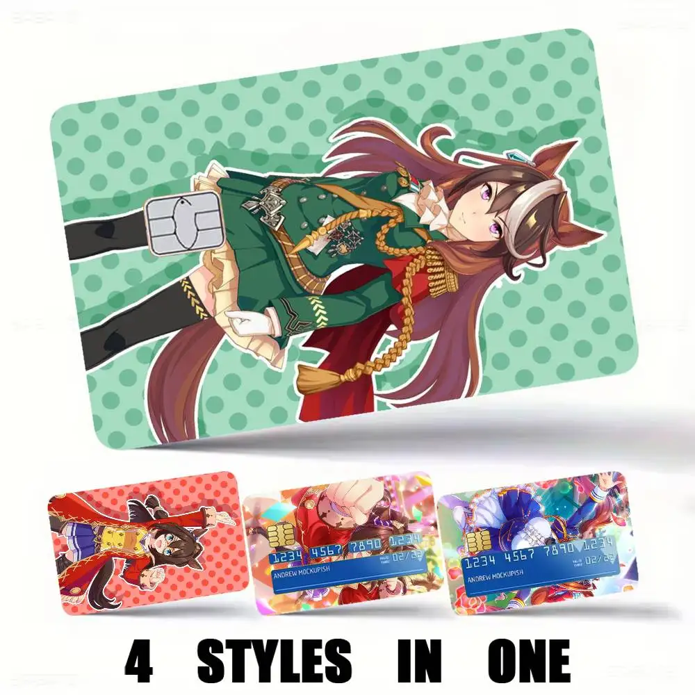 Umamusume Pretty-y Derby Credit Card HD Stickers Easy to replace, change card style anytime as you like