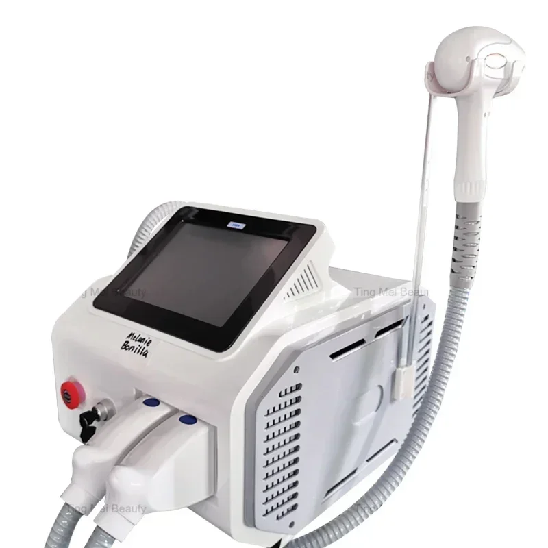 2 In 1 808 Diode Laser Permanent Hair Removal Q Switched Nd Yag Portable Picosecond Laser Tattoo Removal Machine