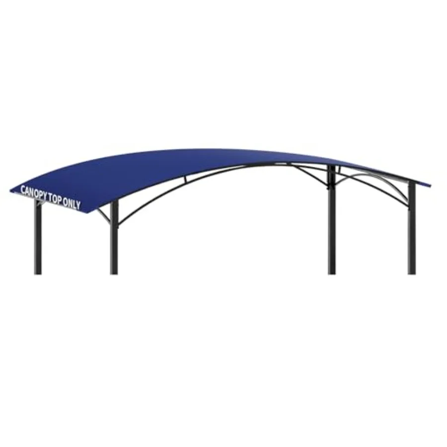 

8' x 5' Grill Gazebo Replacement Canopy Top Only Waterproof BBQ Gazebo Shelter Cover Outdoor Sunshade Roof for Backyard Patio G