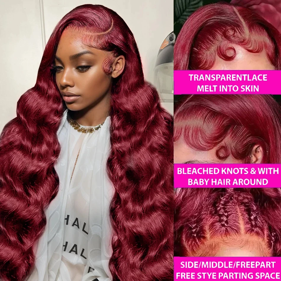 Burgundy 13x4 Body Wave Lace F - Aglaonema Red ulasan dan harga