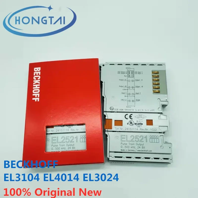 

Free Shipping Original New BECKHOFF Module EL3104 EL4014 EL3024 EL2522 EL2612 Hot Sale