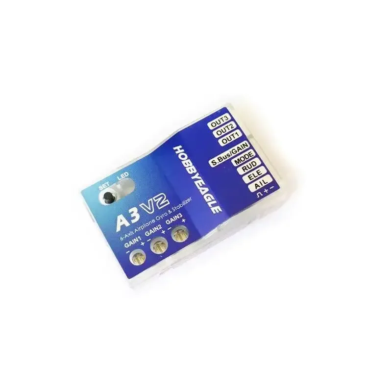 3-Axis Gyroscope A3 V2 Flight Controller Stabilizer for Remote Control Aircraft Fixed-Wing Helicopter Hot-Selling Aircraft Contr