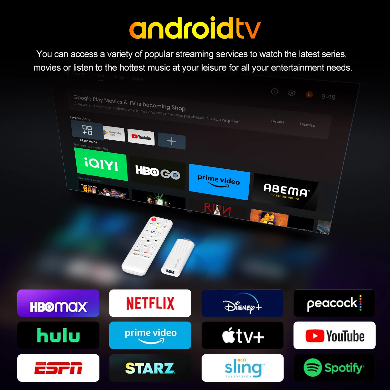 2025 جديد H96 MAX H313 جهاز استقبال للتليفزيون الصغير Android14 Wifi6 BT5.0 4K @ 60fps ATV قاذفة جوجل صوت مساعد مشغل الوسائط AI TV Stick