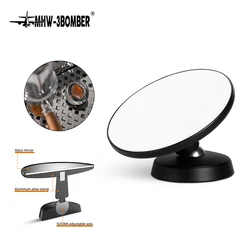 MHW-3BOMBER Espresso Shot Mirror for Bottomless Portafilter 360° Adjustable Reflective Mirror Chic Coffee Machine Accessories