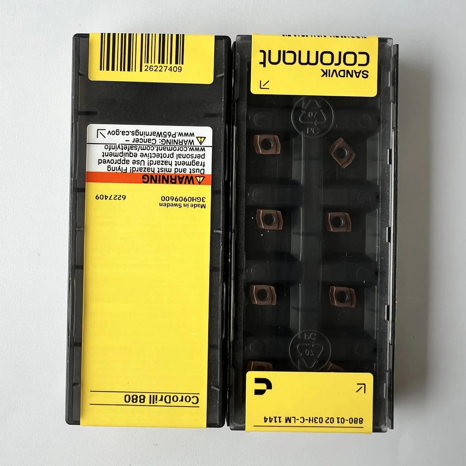 

SANDVIK / 880-010203H-C-LM 1144 / Hard alloy CNC Blade 10 Pcs