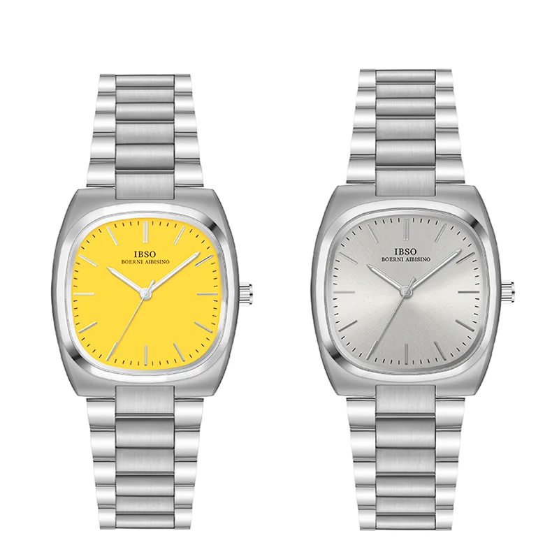 Relojes elegantes de alta calidad para mujer, banda cuadrada de acero, reloj de pulsera de lujo resistente al agua para mujer, reloj de mano