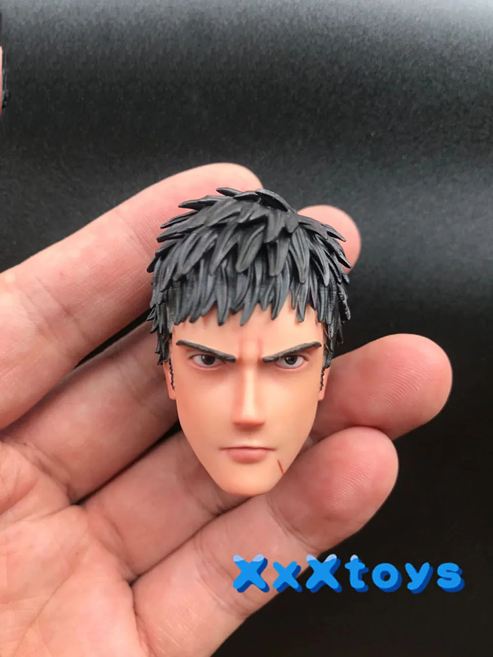 

XxXtoys 1/6 Male Cartoon Basketball Player Hisashi Mitsui Head Sculpture Carving Fit 12" Action Figure Doll Collectable