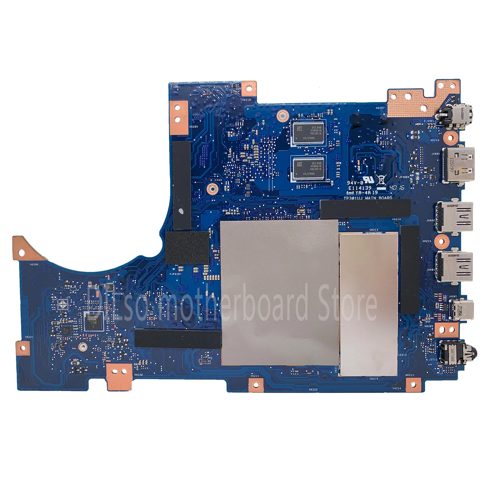 KEFU TP301UJ MAINboard untuk ASUS Vivobook Flip TP301U TP301UA Q303UA TP301UJ Motherboard I3 I5 I7-6500U 4GB 100% Test OK