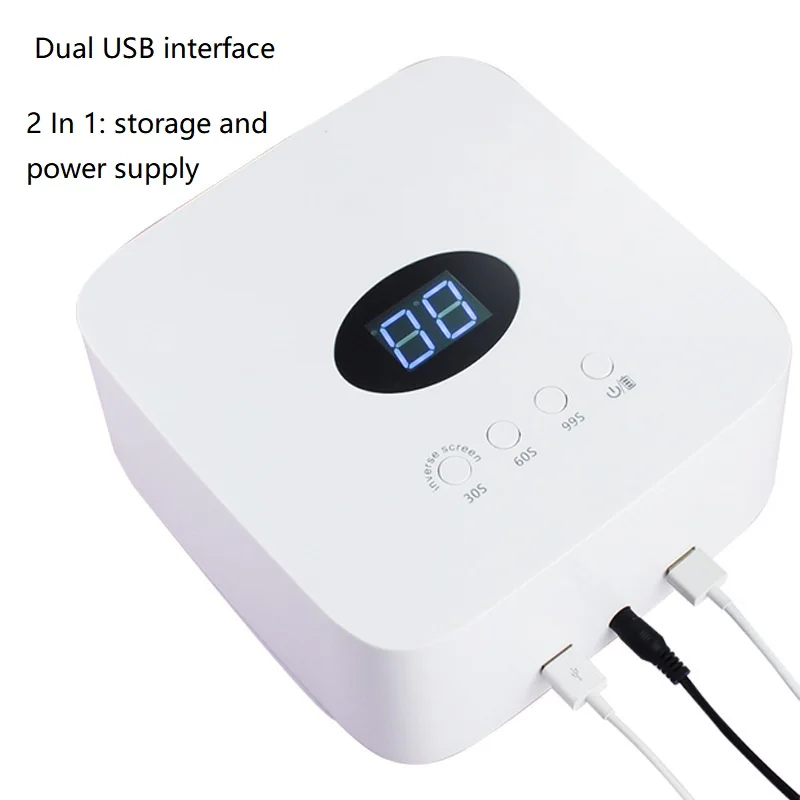 54W kabelloser Dual-Licht-Trockner, Salon-Maniküre, professionelle wiederaufladbare kabellose UV-LED-Gel-LED-Nagellampe