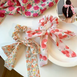 New Butterfly Knot Fluttering Ribbon Hair Rope Tie  Girls Hair Ribbon Elastics Headband Female Summer Tie Pill Hair Accessories