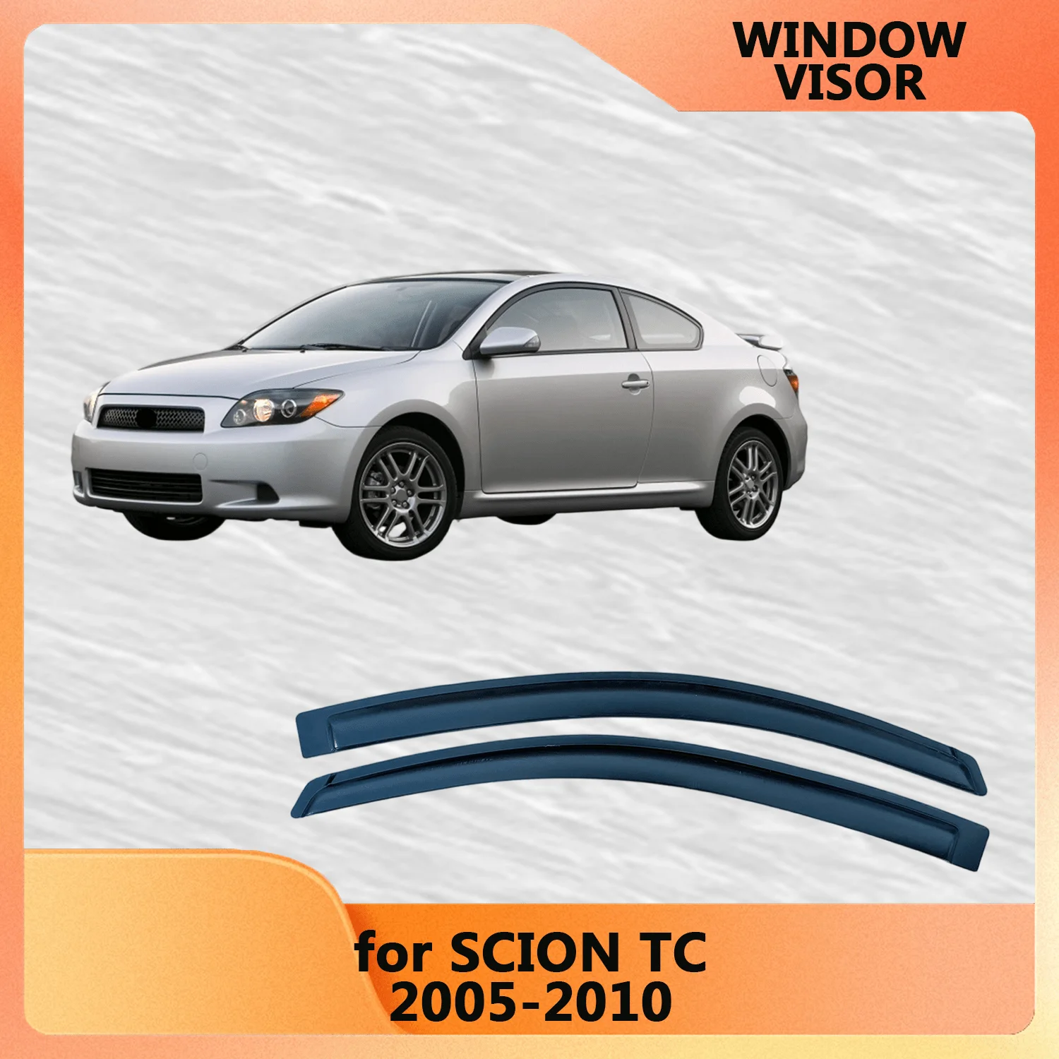 

Window Visor for SCION TC AT10 2005 2006 2007 2008 2009 2010 Weathershied Door Visor Wind Sun Rain Guards Side