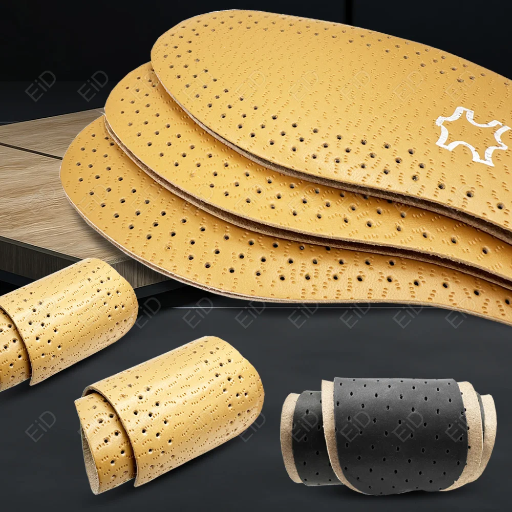 EiD Leather Insole For Shoes Men women Comfortable Deodorant Orthotic Insoles Flat Feet Lightweight Pu Leather Flats Shoe Soles